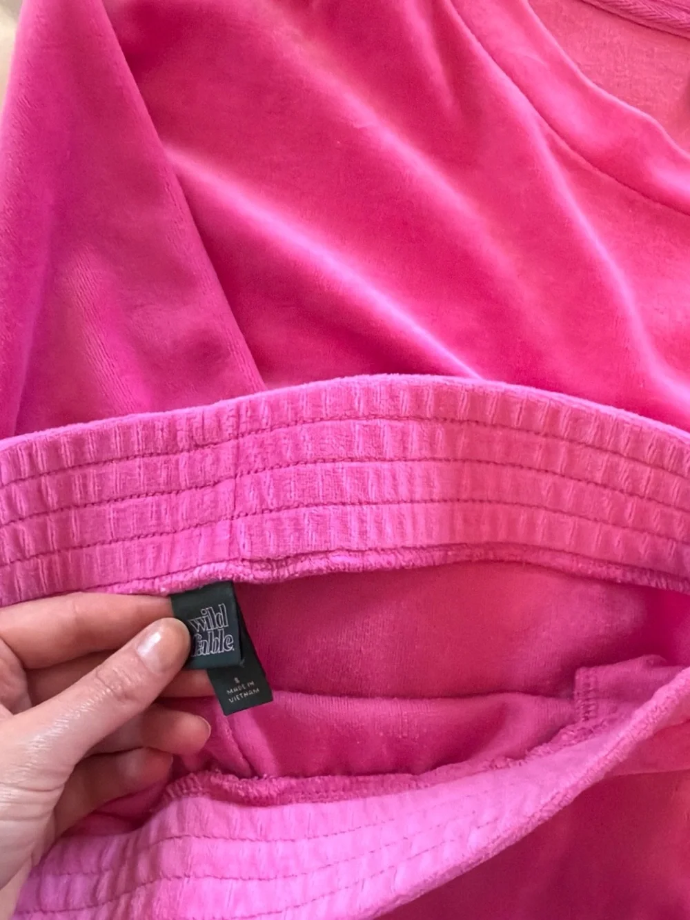 wild fable Hot Pink velour matching set